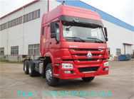 Red Automatic Transmission Tractor Trailer Truck / 6x4 Ciągniki siodłowe 420HP