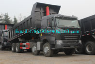 Czarny 371 HP 8x4 Heavy Duty Truck Z ZF8118 Przekładnia kierownicza i kabina HW76