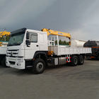 290hp Boom Truck Crane / 6,3 tony z tyłu 4x4 Crane Truck 360 ° All Rotation