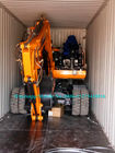 9 ton ciężkich maszyn do robót ziemnych Amphibious Mini Excavator With Wheels