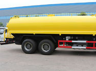 Żółta 6x4 18m3 Ciężarówka zraszaczowa cysterna wodna z kabiną HW76 Lengthen