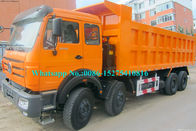 Pomarańczowy BEIBEN North Benz Dump Truck, 12 Wheeler 8x4 Wywrotka Truck NG80B