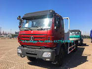 Rubinowy kolor czerwony Beiben 6x4 2638PZ 25 30 Ton 380hp Ciężki Off Road Container Flat Bed Truck przyjąć Niemcy Benz Technology