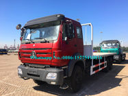 Rubinowy kolor czerwony Beiben 6x4 2638PZ 25 30 Ton 380hp Ciężki Off Road Container Flat Bed Truck przyjąć Niemcy Benz Technology