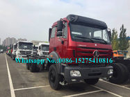 Red Military Use 6x6 Cargo Truck / Off Road Cargo Truck Adoptuj Benz Technology