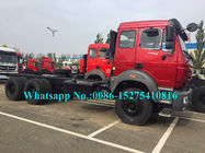 Red Military Use 6x6 Cargo Truck / Off Road Cargo Truck Adoptuj Benz Technology