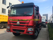Red Color HOWO 371/420 hp 8x4 12 wheeler Heavy Duty Mining Wywrotka / wywrotka / wywrotka Ciężarówka do transportu rudy kamienia
