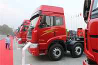 Red J5P Dump Truck Dumper 6 * 2 / Heavy Duty Truck FAW JIEFANG Right Drive