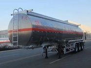 Stop aluminium 45000 litrów Heavy Duty Oil Fuel Tank Trailer Z obciążeniem 45 - 80 ton