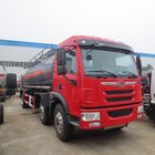 Czerwony FAW 15000L 8 × 4 Cysterna z kwasem solnym Ciężarówka z silnikiem wysokoprężnym Przekładnia ręczna