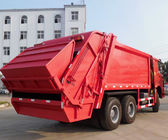 Ciężarówka do zbiórki odpadów Red Howo, 6-19 Ciężarówka kompaktor śmieci
