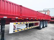 Trzyosiowe 40 stóp 30 ton Cargo Semi Trailer Side Wall Zawieszenie mechaniczne