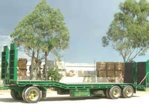 60T Cargo Semi Trailer Truck, Low Loader Naczepa z zawieszeniem pneumatycznym
