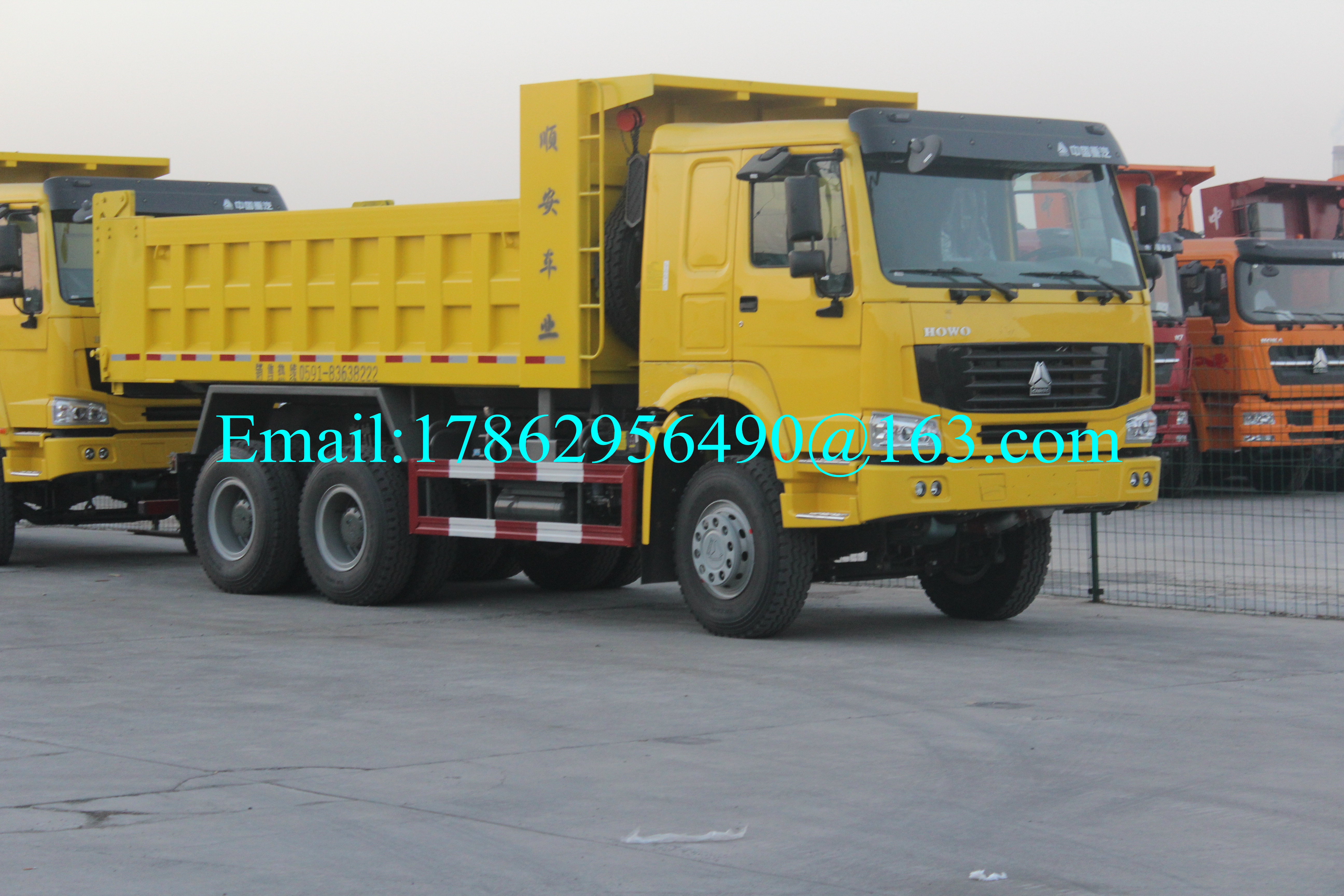 10 Wheeler 6x4 Yellow Heavy Duty Truck do rozwiązania projektu drogowego ZZ3257N3847A