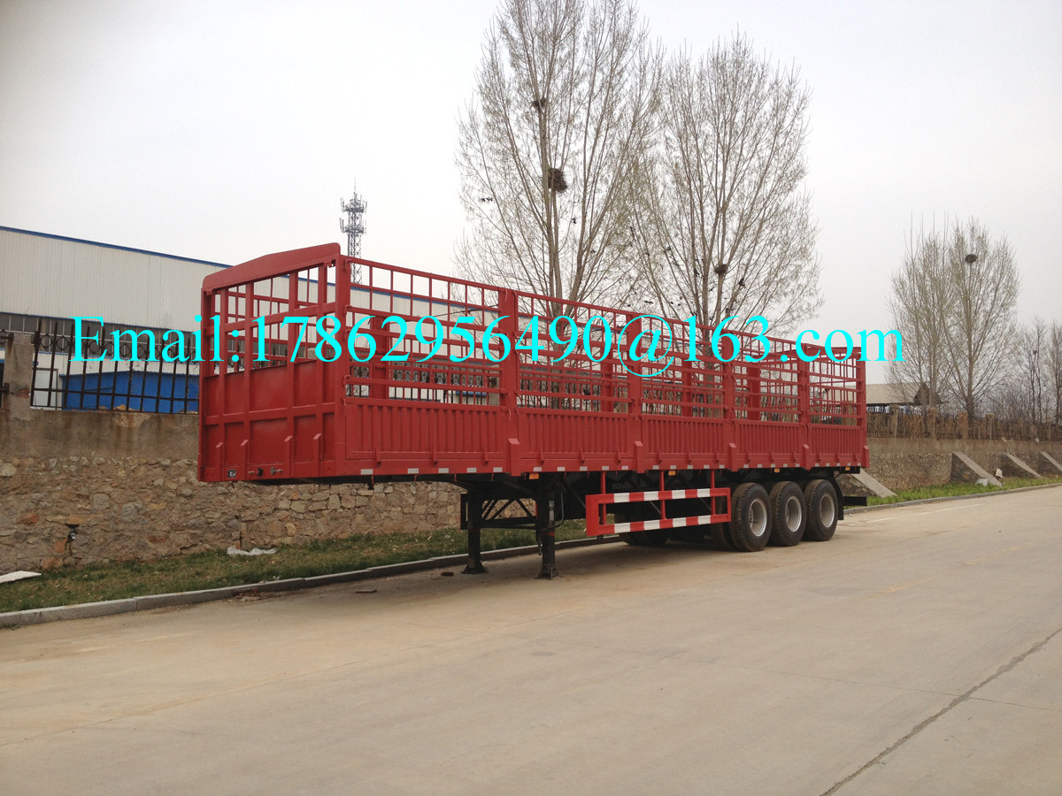 Transport ładunków ponadgabarytowych Ciężkie naczepy do przewozu ciężkich ładunków Płot o dużej ładowności 60 ton