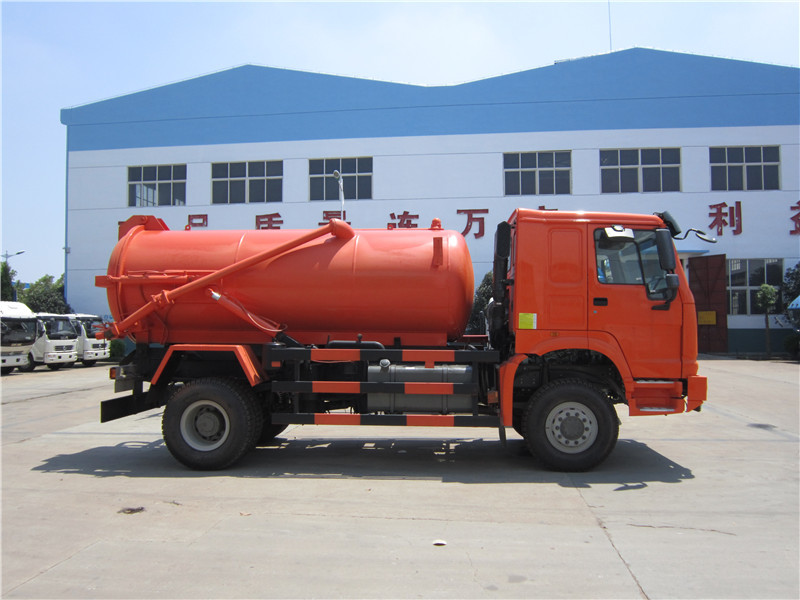 10m3 Pojemność zbiornika Specjalny pojazd ciężarowy / kanalizacyjny Próżnia 16000 kg Znamionowa ładowność