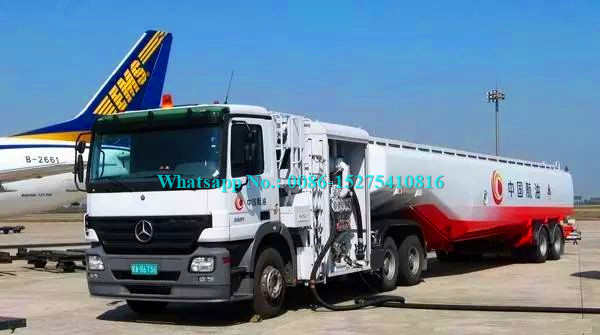 Howo 46000L 35000L Special Purpose Truck Aircraft Tanker Trucks 380hp Moc silnika: