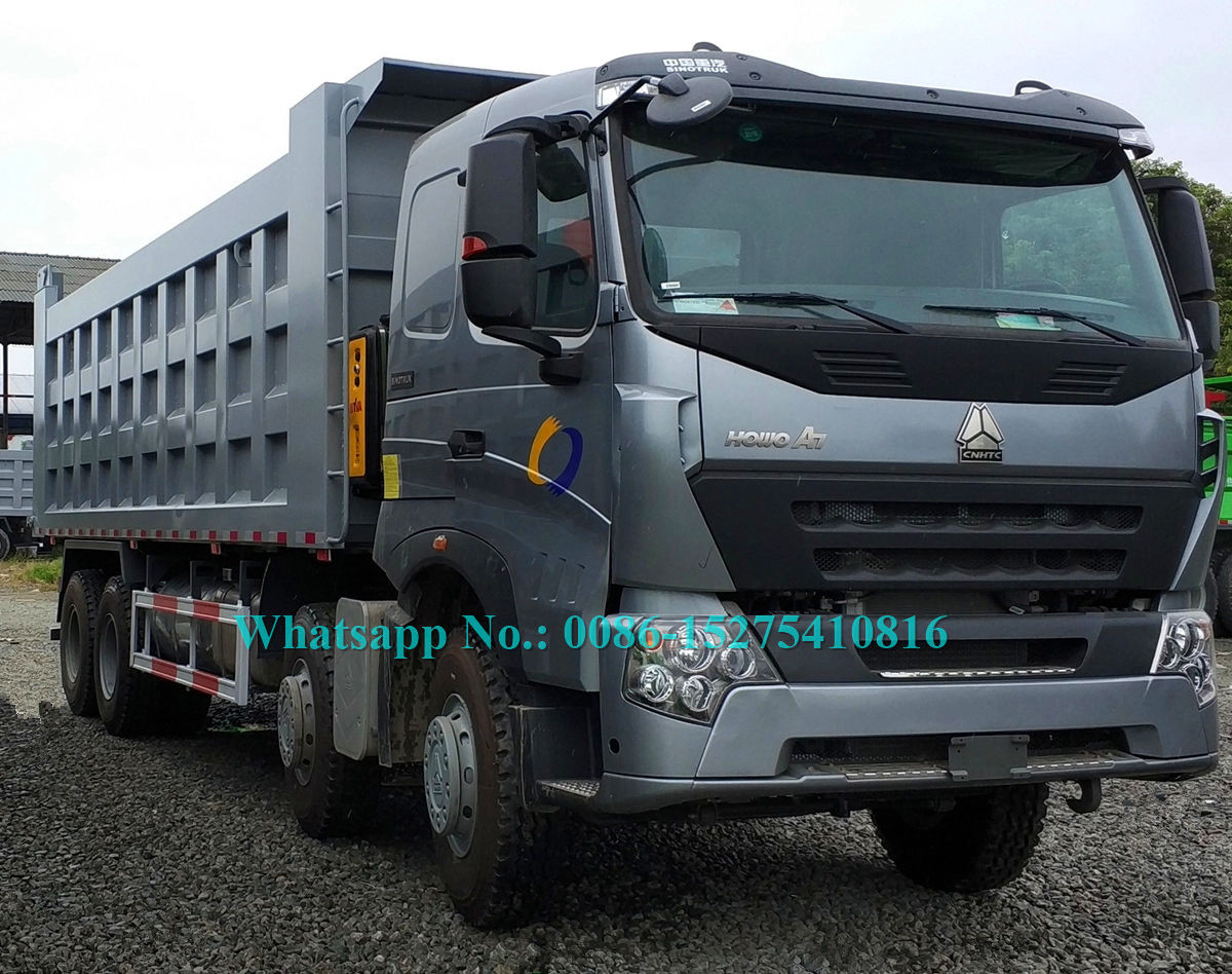 SINOTRUCK HOWO A7 371hp 8x4 12 wheeler Heavy Duty Mining Dump / Dumper Truck Do transportu kopalni piasku kamiennego