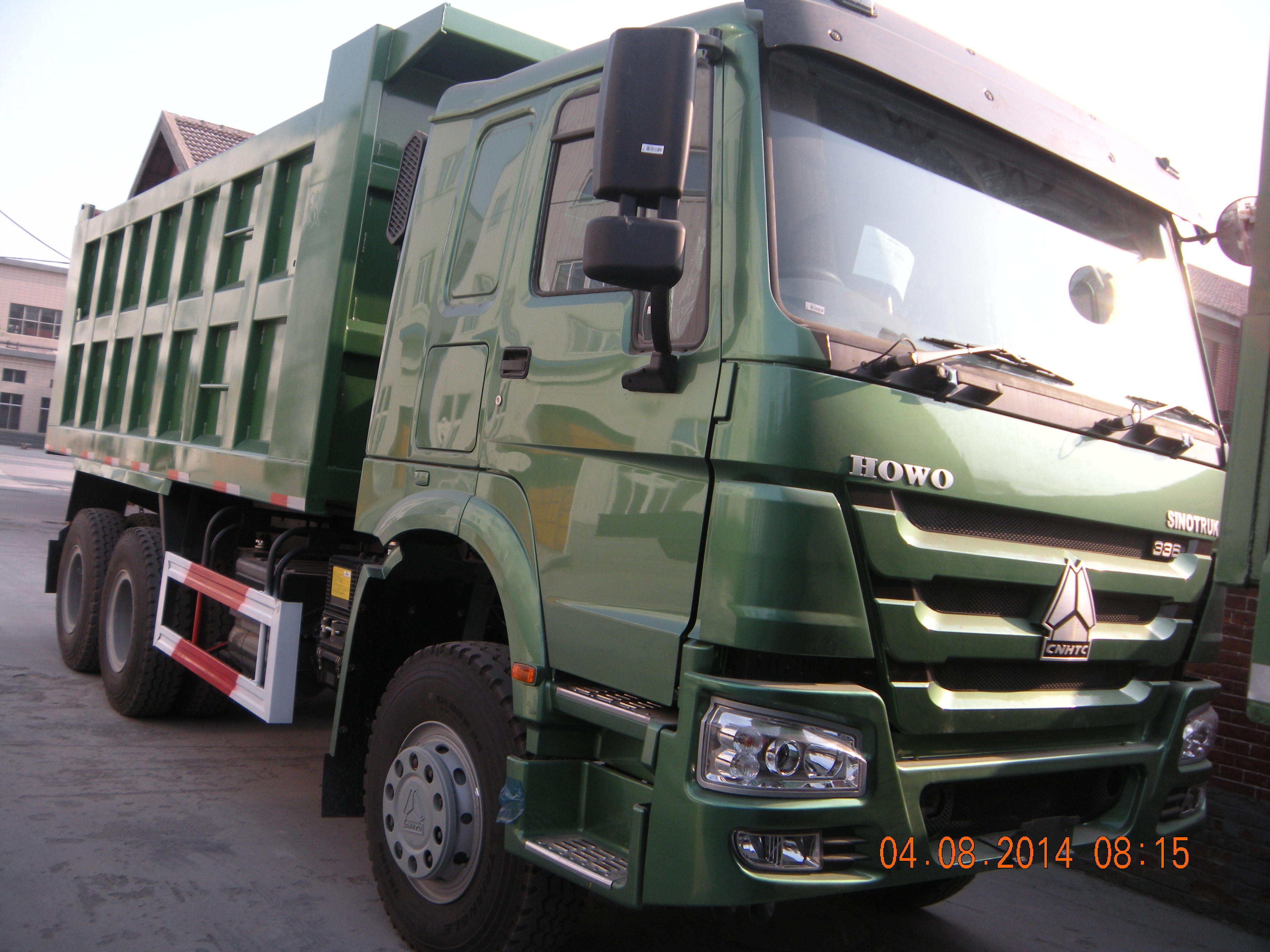 HOWO Green Dump Truck, 6x4 Sztywne wywrotki używane w górnictwie ZZ3257N3847A
