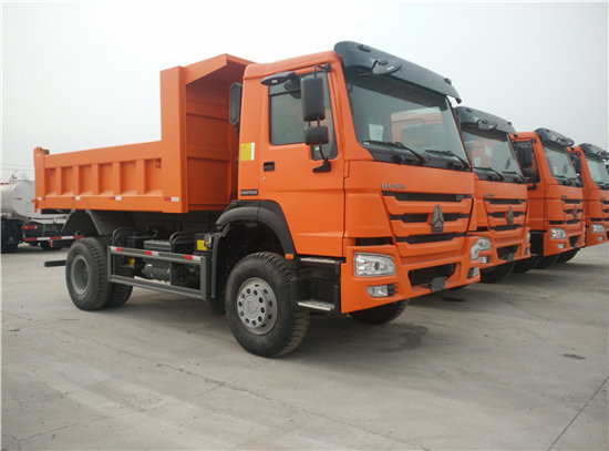 Niskie zużycie paliwa Ciężkie ciężarówki wydobywcze Euro Dwa 266 KM 4x2 6 kół Mini wywrotka