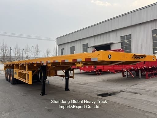 20FT/40FT/45FT 2/3/4 osi kontener / ładunek płaskoładowy / platforma / przyczepa półciężarówki z płaskim pokładem