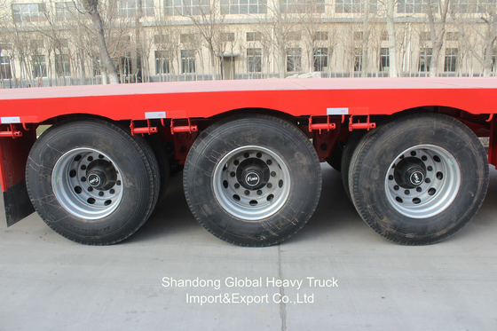 Podwozie 60 ton 3 osi 2 osi Lowboy Lowbed Lowbed Semi-trailery