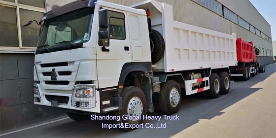 Chiński Sinotruck Howo 400hp Tipper 8x4 Mini 60 Ton Canter nowy dump truck