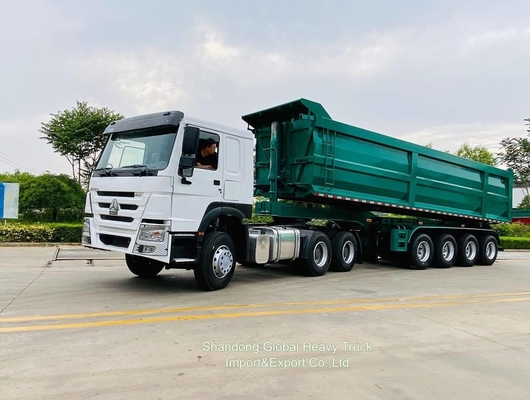 10 kół 6X4 40t Sinotruk HOWO kontener ładunkowy przyczepa ciągnik głowica ciężarówka