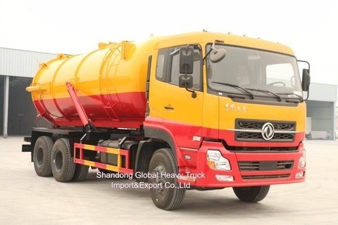 Dongfeng 6*4 w wysokim stanie 290KM Wysysacz ścieków pod próżnią