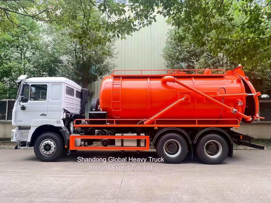 Rhd Shacman F3000 Hydro Excavators Połączony Kanał Odkurzacz Odkurzacz Odkurzacz + 4000L Czystej Wody