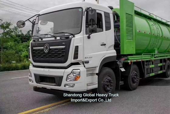 Ceny fabryczne 8*4 380hp Ciężarówka do odsysania ścieków Dongfeng Podwozie 18000L Zbiornik