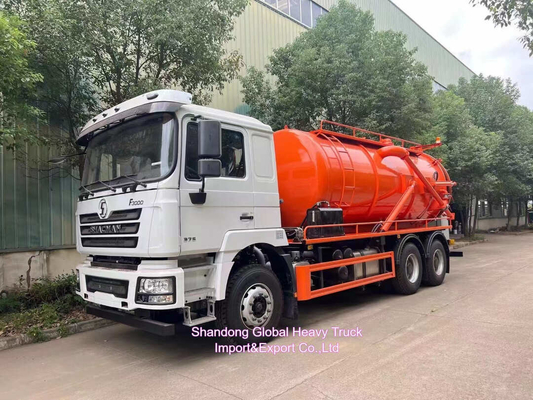 Rhd Shacman F3000 Hydro Excavators Połączony Kanał Odkurzacz Odkurzacz Odkurzacz + 4000L Czystej Wody