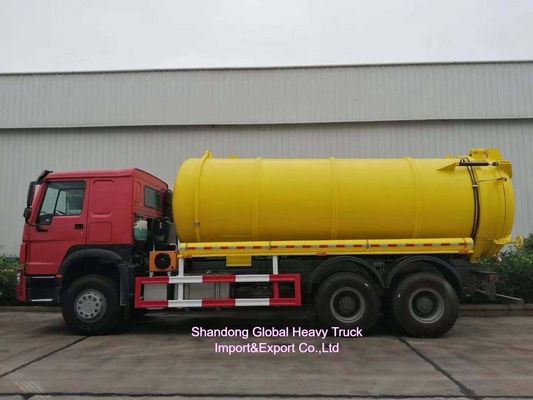 Wózek do odsysania ścieków HOWO 15CBM z napędem 6×4 i hydraulicznym opróżnianiem do czyszczenia szamba