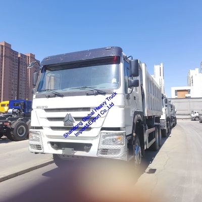 Chińska marka HOWO Sinotruk Wywrotki 6X4 10 Opon 400KM Samochód Wywrotka