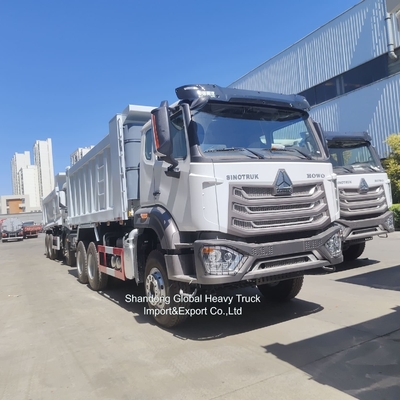 12-kołowy ciężarówka 40-60 ton używany HOWO 8X4 371HP 375HP 380HP Diesel Truck Prawy napęd Dump Truck