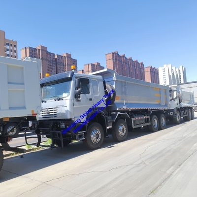 China Sinotruck HOWO 6X4 15ton 10kołowe ciężarówki z wywrotem 8X4 kołowe 371HP 375HP używane ciężarówki z odpadami