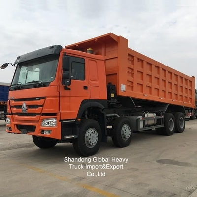Używany chiński Sinotruk HOWO 371/375KM 8X4 Mini Wywrotka z kierownicą po prawej stronie w magazynie