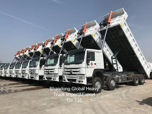 Używany globalny gorący sprzedaż HOWO 371hp 380hp dump truck 35 ton dump truck