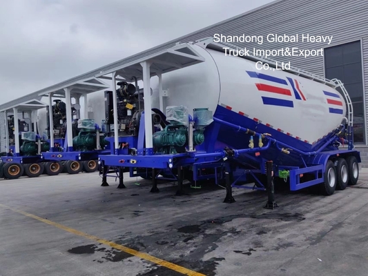 45 Cbm Cement Bulker Półprzęg z trzema osiami do transportu suchego proszku