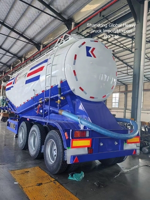 45 Cbm Cement Bulker Półprzęg z trzema osiami do transportu suchego proszku