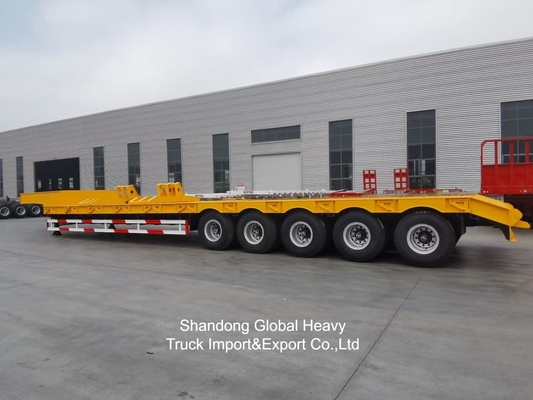 5 Axle 10 Axle 120 Ton Heavy Duty Low Bed Semi Trailer for Heavy Equipment Transport