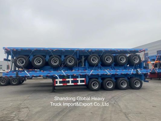 100 Ton Low Bed Semi Trailer with Reinforced High-Tensile Steel and Hydraulic Ramp System for Heavy Equipment Transport