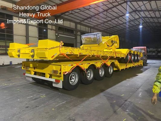 40-stopowa, wytrzymała naczepa platforma trójosiowa - certyfikat ECE, CE