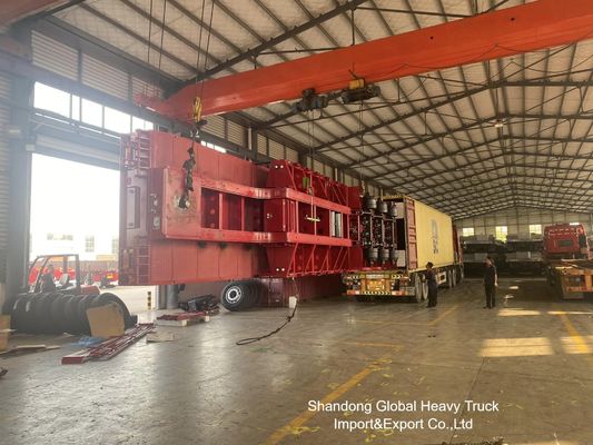 3-osiowa naczepa niskopodwoziowa 60t do transportu ciężkich ładunków