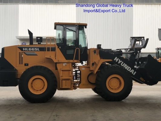 Ładowarka z przodu Hl665L Hl660L Ładowarka kołowa 5 ton z hydrauliczną mechaniczną skrzynią biegów