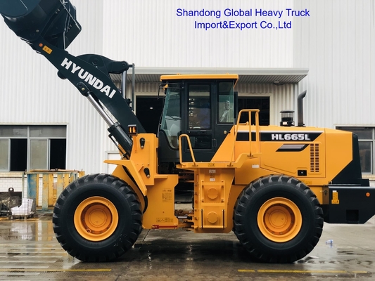 Ładowarka z przodu Hl665L Hl660L Ładowarka kołowa 5 ton z hydrauliczną mechaniczną skrzynią biegów