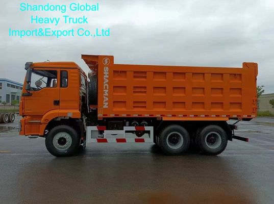 Ciężki samochód ciężarowy Shacman F3000 z wywrotem, o ładowności 25-40 ton, zbiornikiem paliwa 400L i 12-biegową manualną skrzynią biegów