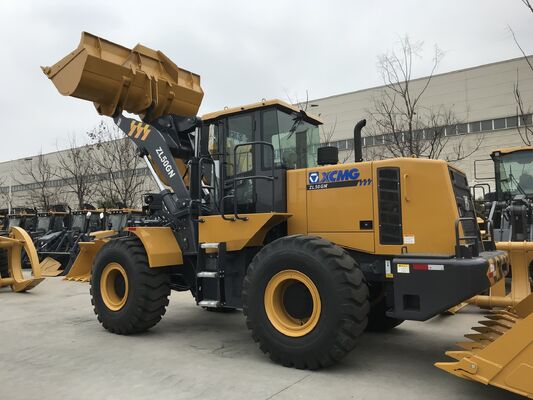 XCMG ZL50GN 5.5t Nominated Load Wheel Loader z 162kW mocą nominalną i Rock Bucket dla budownictwa