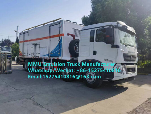 Hot sale Durable HOWO 15T GLOBAL-BCRH-15 on-site mixing and charging emulsion bulk explosive loading truck Mongolia Mining Blast service Kazakhstan Uzbekistan Indonesia Congo DRC GUINEE MMU