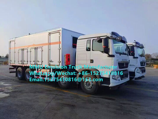WYSOKA WYDAJNOŚĆ KOSZTOWA CIĘŻARÓWKA SINOTRUCK 20TON BCRH-20 MIESZALNIA I ŁADOWARKA DO EMULSJI MASOWYCH MATERIAŁÓW WYBUCHOWYCH KOPALNIE MONGOLII, KAZACHSTAN, UZBEKISTAN, INDONEZJA, KONGO DRC MMU DLA RUDY ŻELAZA SIMANDOU